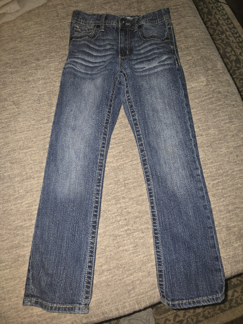 Boys Classic Straight Fit Blue Jeans